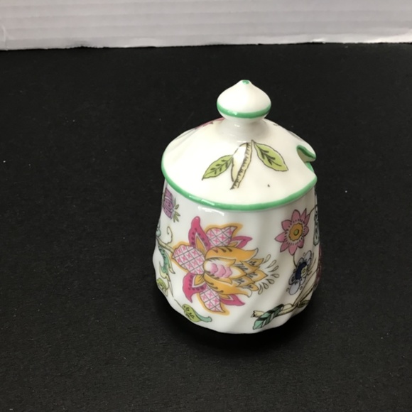 Minton Haddon Hall - Small Lidded Mustard Pot 1980s - Picture 4 of 7